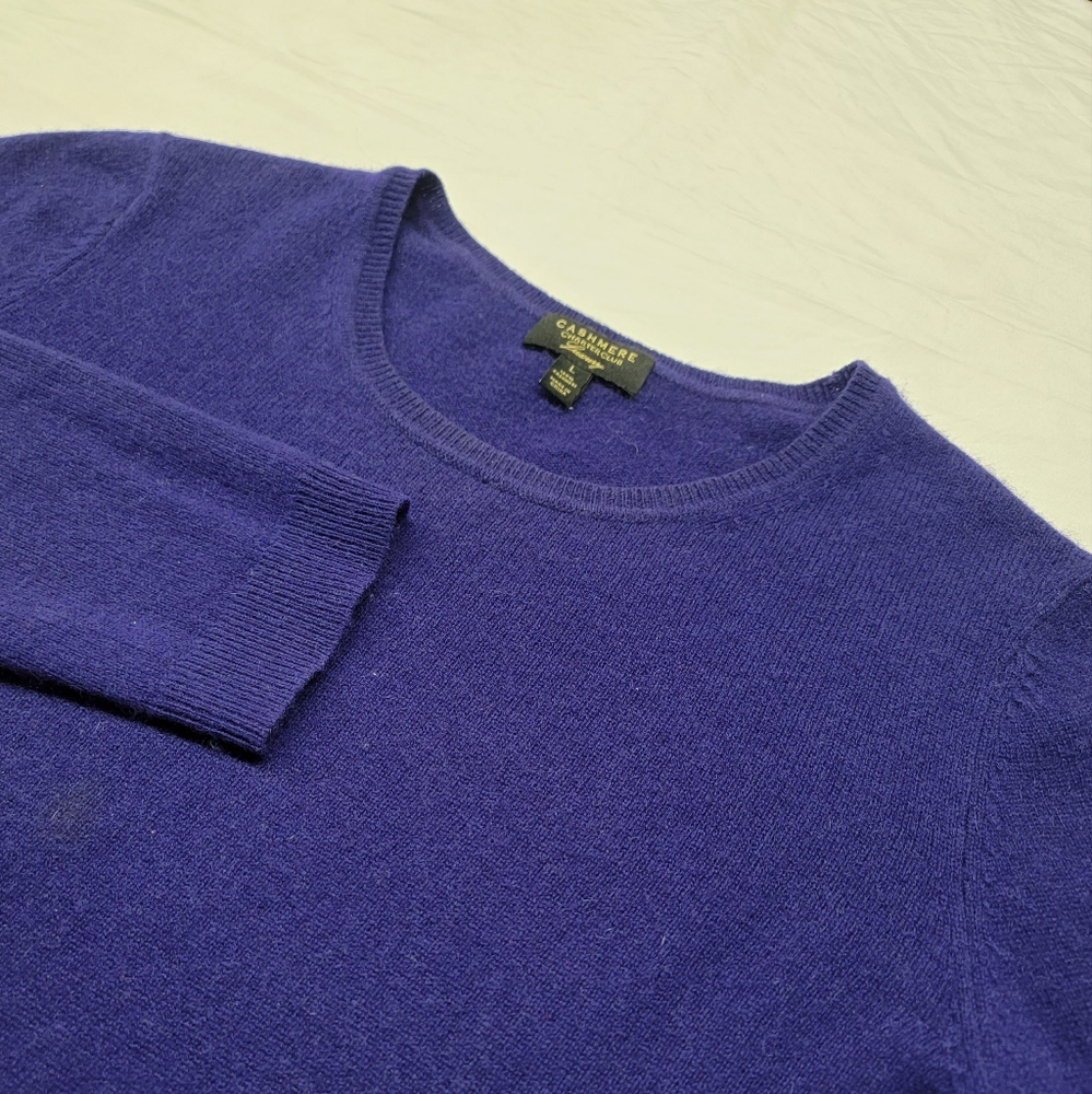 Womens Charter Club Cashmere sweater in purple sz‎ Large